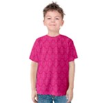Pink Pattern, Abstract, Background, Bright Kids  Cotton T-Shirt