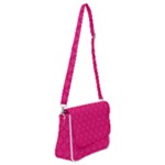 Pink Pattern, Abstract, Background, Bright Shoulder Bag with Back Zipper