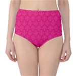 Pink Pattern, Abstract, Background, Bright Classic High-Waist Bikini Bottoms