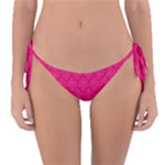 Pink Pattern, Abstract, Background, Bright Reversible Bikini Bottoms