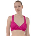 Pink Pattern, Abstract, Background, Bright Sweetheart Sports Bra
