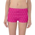 Pink Pattern, Abstract, Background, Bright Reversible Boyleg Bikini Bottoms