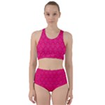 Pink Pattern, Abstract, Background, Bright Racer Back Bikini Set