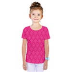 Pink Pattern, Abstract, Background, Bright Kids  One Piece T-Shirt