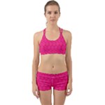 Pink Pattern, Abstract, Background, Bright Back Web Gym Set