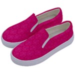 Pink Pattern, Abstract, Background, Bright Kids  Canvas Slip Ons