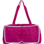 Pink Pattern, Abstract, Background, Bright Multi Function Bag