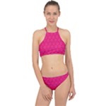 Pink Pattern, Abstract, Background, Bright Halter Bikini Set