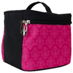 Pink Pattern, Abstract, Background, Bright Make Up Travel Bag (Big)