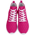 Pink Pattern, Abstract, Background, Bright Men s Lightweight High Top Sneakers