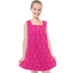 Pink Pattern, Abstract, Background, Bright Kids  Cross Back Dress