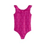Pink Pattern, Abstract, Background, Bright Kids  Frill Swimsuit