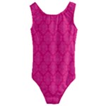 Pink Pattern, Abstract, Background, Bright Kids  Cut-Out Back One Piece Swimsuit