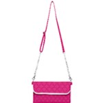 Pink Pattern, Abstract, Background, Bright Mini Crossbody Handbag