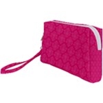 Pink Pattern, Abstract, Background, Bright Wristlet Pouch Bag (Small)