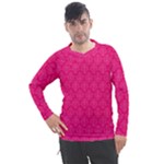 Pink Pattern, Abstract, Background, Bright Men s Pique Long Sleeve T-Shirt