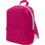 Pink Pattern, Abstract, Background, Bright Zip Up Backpack