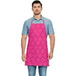 Pink Pattern, Abstract, Background, Bright Kitchen Apron