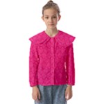 Pink Pattern, Abstract, Background, Bright Kids  Peter Pan Collar Blouse