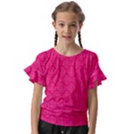 Pink Pattern, Abstract, Background, Bright Kids  Cut Out Flutter Sleeves