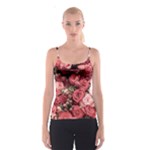 Pink Roses Flowers Love Nature Spaghetti Strap Top