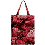 Pink Roses Flowers Love Nature Zipper Classic Tote Bag