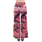 Pink Roses Flowers Love Nature So Vintage Palazzo Pants