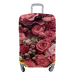 Pink Roses Flowers Love Nature Luggage Cover (Small)