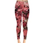 Pink Roses Flowers Love Nature Inside Out Leggings