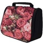 Pink Roses Flowers Love Nature Full Print Travel Pouch (Big)