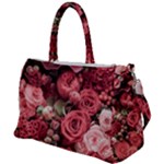 Pink Roses Flowers Love Nature Duffel Travel Bag