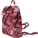 Pink Roses Flowers Love Nature Buckle Everyday Backpack