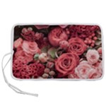 Pink Roses Flowers Love Nature Pen Storage Case (S)