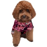 Pink Roses Flowers Love Nature Dog T-Shirt