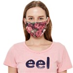Pink Roses Flowers Love Nature Cloth Face Mask (Adult)