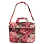 Pink Roses Flowers Love Nature MacBook Pro 16  Shoulder Laptop Bag