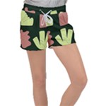 Elements Scribbles Wiggly Line Women s Velour Lounge Shorts