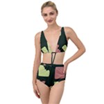 Elements Scribbles Wiggly Line Tied Up Two Piece Swimsuit