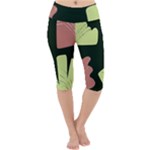 Elements Scribbles Wiggly Line Lightweight Velour Cropped Yoga Leggings