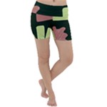 Elements Scribbles Wiggly Line Lightweight Velour Yoga Shorts