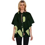 Elements Scribbles Wiggly Line Women s Batwing Button Up Shirt
