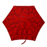 Red Background Wallpaper Mini Folding Umbrellas