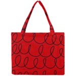 Red Background Wallpaper Mini Tote Bag