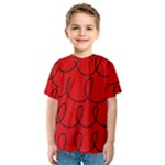 Red Background Wallpaper Kids  Sport Mesh T-Shirt