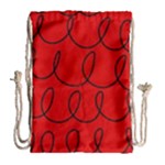 Red Background Wallpaper Drawstring Bag (Large)
