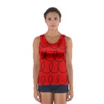 Red Background Wallpaper Sport Tank Top 