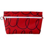 Red Background Wallpaper Handbag Organizer