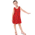 Red Background Wallpaper Kids  Sleeveless Dress