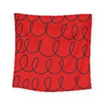 Red Background Wallpaper Square Tapestry (Small)