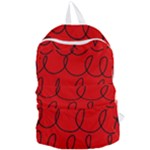 Red Background Wallpaper Foldable Lightweight Backpack
